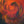 An abstract painting featuring a rooster in motion, rendered with expressive brushstrokes in fiery red, orange, yellow, and dark blue-black tones.