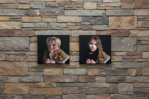 Small canvas pair - Stone wall display