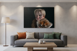 The Untamed Canvas - Living room above sofa