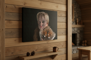 The Untamed Canvas - Rustic cabin wall