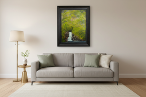 Whispering Falls 24x29 - Living room above sofa